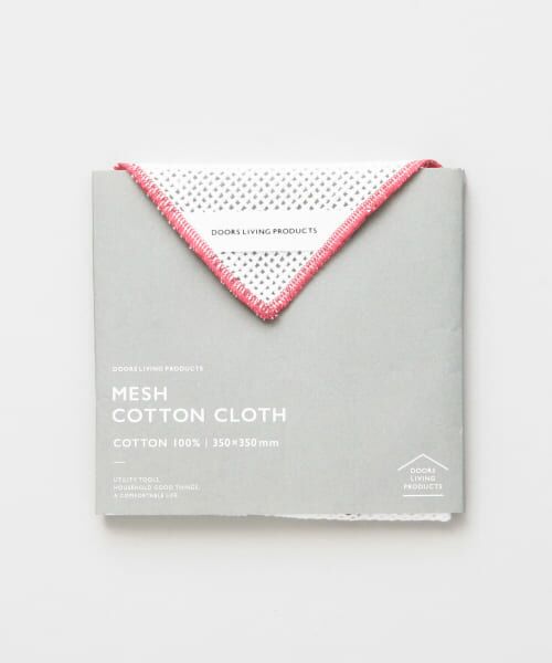＊＊URBAN RESEARCH DOORS / アーバンリサーチ ドアーズ キッチンツール | LIVING PRODUCTS　メッシュコットンクロス（WHT×PNK）