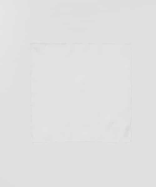 ＊＊URBAN RESEARCH DOORS / アーバンリサーチ ドアーズ ハンカチ | LIFE STYLE TAILOR　シルクチーフ（WHITE）