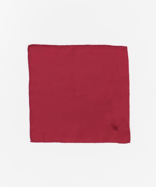 ＊＊URBAN RESEARCH DOORS / アーバンリサーチ ドアーズ ハンカチ | LIFE STYLE TAILOR　シルクチーフ（BURGUNDY）