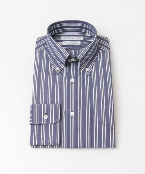 ＊＊URBAN RESEARCH DOORS / アーバンリサーチ ドアーズ シャツ・ブラウス | LIFE STYLE TAILOR　BD プレミアムコットン（NAVY-ST）