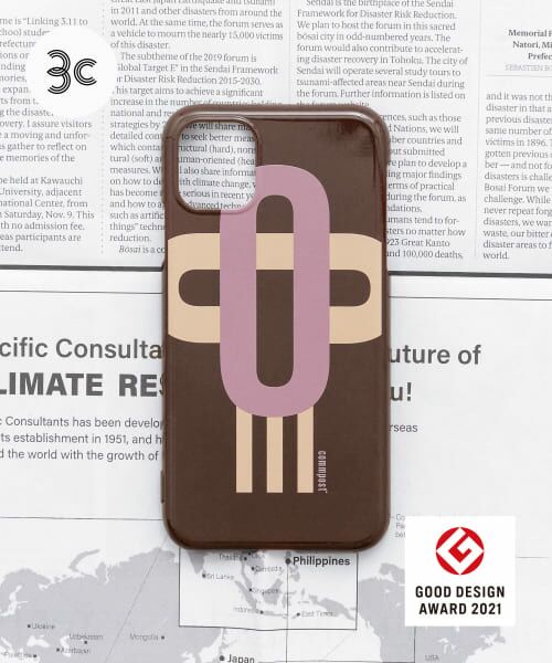 ＊＊URBAN RESEARCH DOORS / アーバンリサーチ ドアーズ その他雑貨 | commpost　iPhoneXI CASE moji（Brown）