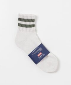 『別注』Healthknit&reg;×DOORS　クォーター2ラインソックス