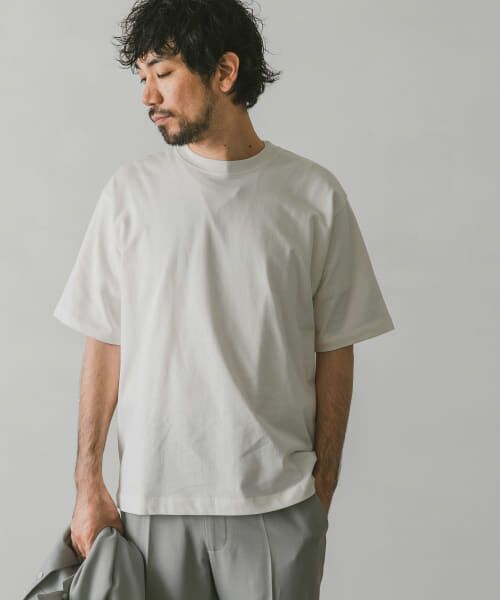 ＊＊URBAN RESEARCH DOORS / アーバンリサーチ ドアーズ Tシャツ | シルケットライクショートスリーブTシャツ（White）