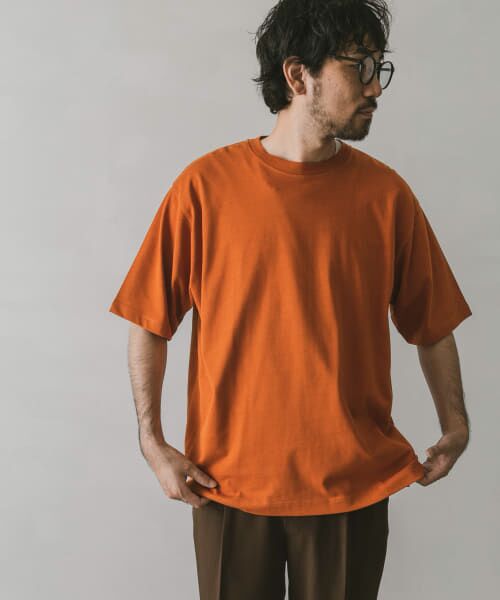 ＊＊URBAN RESEARCH DOORS / アーバンリサーチ ドアーズ Tシャツ | シルケットライクショートスリーブTシャツ（Ginger）