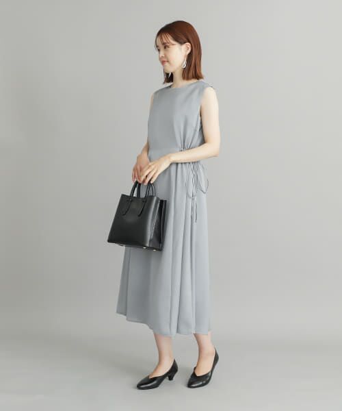 【新品】【AUBREY】ショルダーデザイン サイドギャザーワンピース（ブラウン） AUBREY】ショルダーデザインサイドギャザーワンピース – ANDREA&Co.