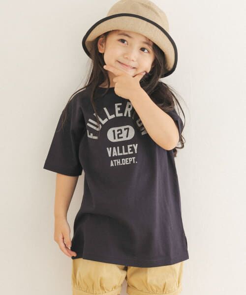 ＊＊URBAN RESEARCH DOORS / アーバンリサーチ ドアーズ トップス | 『親子リンク』FULLERTON プリントTシャツ(KIDS)（NAVY）