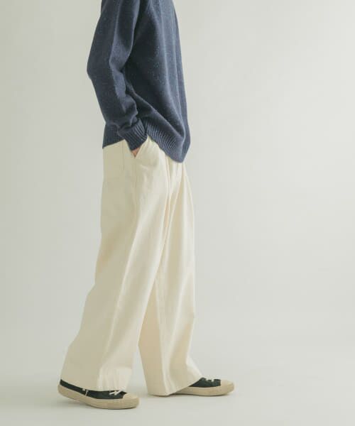 ＊＊URBAN RESEARCH DOORS / アーバンリサーチ ドアーズ その他パンツ | FORK&SPOON　ワンタックチノパンツ（ECRU）