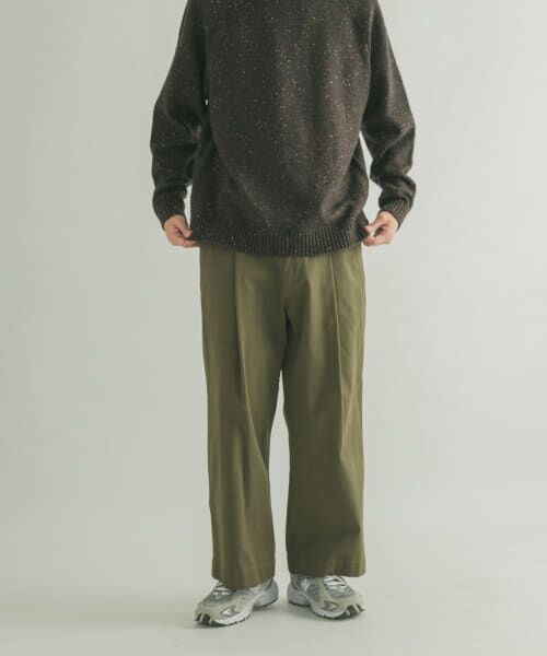 ＊＊URBAN RESEARCH DOORS / アーバンリサーチ ドアーズ その他パンツ | FORK&SPOON　ワンタックチノパンツ（OLIVE）