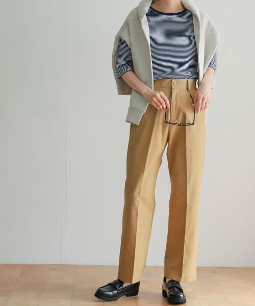 ＊＊URBAN RESEARCH DOORS / アーバンリサーチ ドアーズ その他パンツ | ハイウエストチノパンツ（BEIGE）