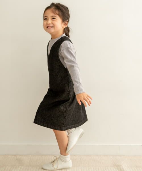 DIOR デニム ジャンパースカートワンピース 6A 6歳 110-120サイズ DIOR デニム ジャンパースカートワンピース 6A 6歳 110-120
