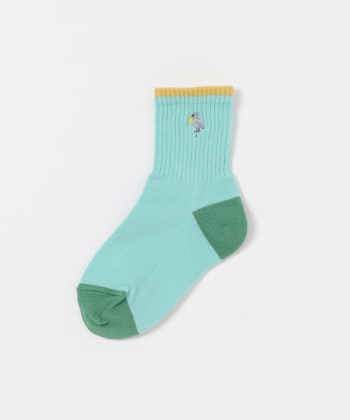 ＊＊URBAN RESEARCH DOORS / アーバンリサーチ ドアーズ 服飾雑貨 | アニマル刺繍ソックス(KIDS)（ハシビロコウ）