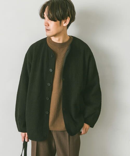 つんつん【新品】DOORS キルトノーカラージャケット キルトノーカラージャケット（ノーカラージャケット）｜URBAN