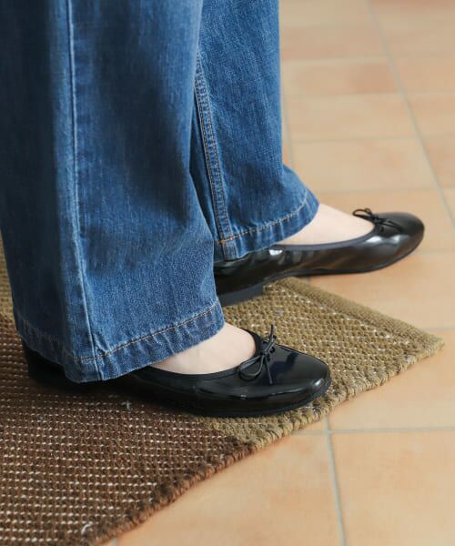 ＊＊URBAN RESEARCH DOORS / アーバンリサーチ ドアーズ バレエシューズ | エナメルバレエシューズ（BLACK）