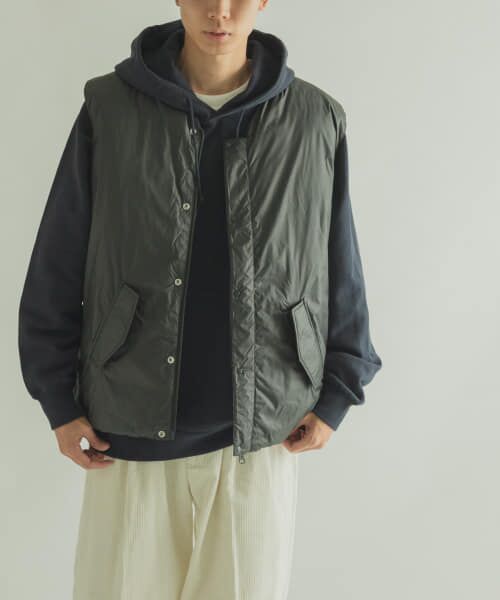 ＊＊URBAN RESEARCH DOORS / アーバンリサーチ ドアーズ ダウンジャケット・ベスト | FORK&SPOON　Soronaバデットベスト（BLACK）