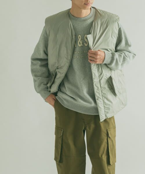 ＊＊URBAN RESEARCH DOORS / アーバンリサーチ ドアーズ ダウンジャケット・ベスト | FORK&SPOON　Soronaバデットベスト（KHAKI）