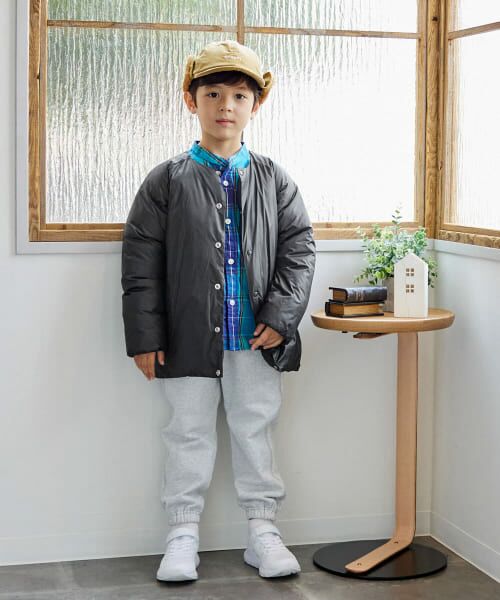 ＊＊URBAN RESEARCH DOORS / アーバンリサーチ ドアーズ アウター | 『親子リンク』FORK&SPOON　Soronaステッチレスブルゾン(KIDS)（BLACK）