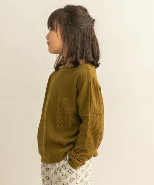 ＊＊URBAN RESEARCH DOORS / アーバンリサーチ ドアーズ トップス | 『親子リンク』タックスリーブロングTシャツ(KIDS)（YEL　KHK）