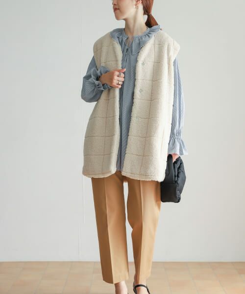 新品タグ付◆ かぐれ ウールボアベスト　アーバンリサーチ　DOORS URBAN RESEARCH DOORS（アーバンリサーチドアーズ）の