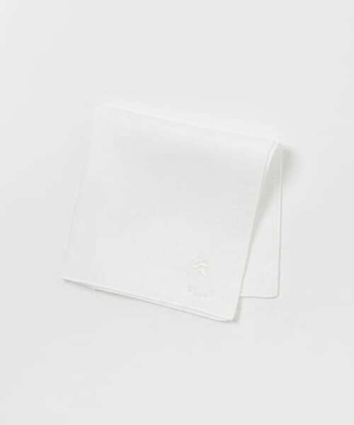＊＊URBAN RESEARCH DOORS / アーバンリサーチ ドアーズ ハンカチ | LIFE STYLE TAILOR　リネンチーフ（WHT-WHT）