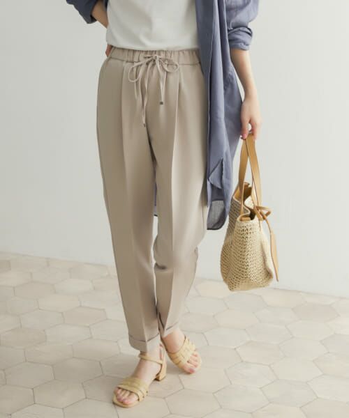 ＊＊URBAN RESEARCH DOORS / アーバンリサーチ ドアーズ その他パンツ | ストレッチテーパードイージーパンツ（L.BEIGE）