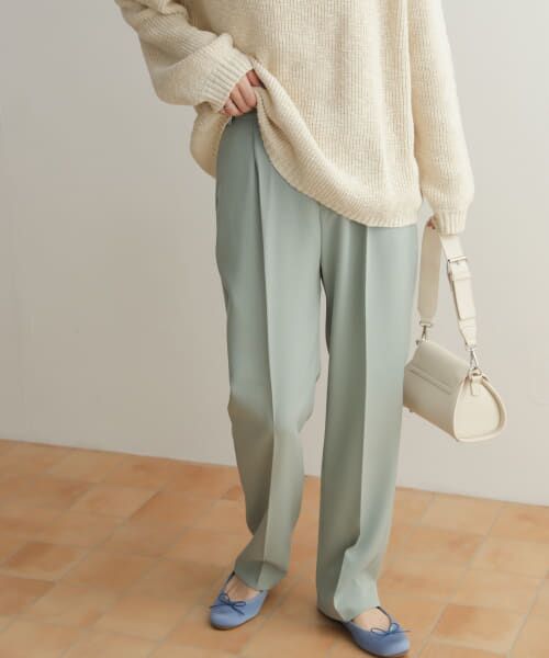 ＊＊URBAN RESEARCH DOORS / アーバンリサーチ ドアーズ その他パンツ | カラーストレッチトラウザー（MINT）