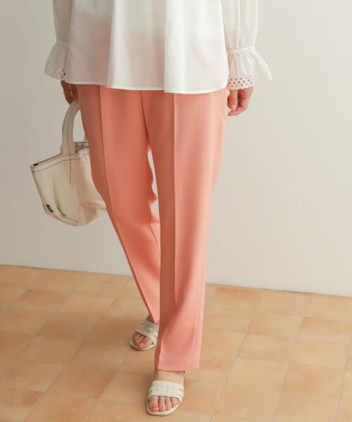 ＊＊URBAN RESEARCH DOORS / アーバンリサーチ ドアーズ その他パンツ | カラーストレッチトラウザー（CORAL）