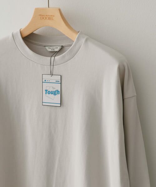 ＊＊URBAN RESEARCH DOORS / アーバンリサーチ ドアーズ Tシャツ | クルーネックロングスリーブタフTシャツ（L.GRAY）