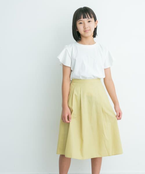 ＊＊URBAN RESEARCH DOORS / アーバンリサーチ ドアーズ パンツ | 『親子リンク』ウエストタックフレアスカート(KIDS)（YELLOW）