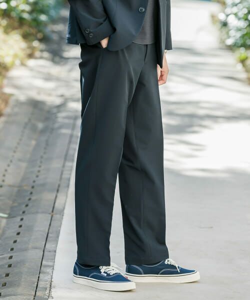 ＊＊URBAN RESEARCH DOORS / アーバンリサーチ ドアーズ スラックス・ドレスパンツ | 『イージーケア』LIFE STYLE TAILOR　強撚コンフォータブルパンツ（NAVY）