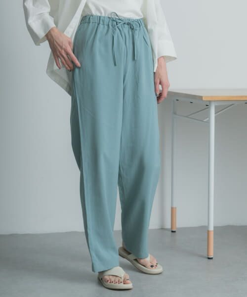 ＊＊URBAN RESEARCH DOORS / アーバンリサーチ ドアーズ その他パンツ | FORK&SPOON　ドローストリングイージーパンツ（MOSS）