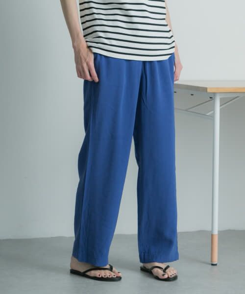 ＊＊URBAN RESEARCH DOORS / アーバンリサーチ ドアーズ その他パンツ | FORK&SPOON　ドローストリングイージーパンツ（BLUE）