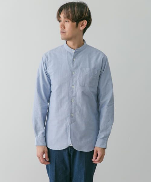 ANSNAM  aoyama別注バンドカラーシャツ i am dork ANSNAM river aoyama別注バンドカラーシャツ i am dork