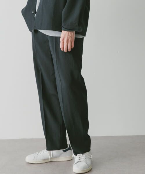 ＊＊URBAN RESEARCH DOORS / アーバンリサーチ ドアーズ その他パンツ | 『セットアップ対応』『UR TECH DRYLUXE』イージーケア1タックトラウザー（NAVY）