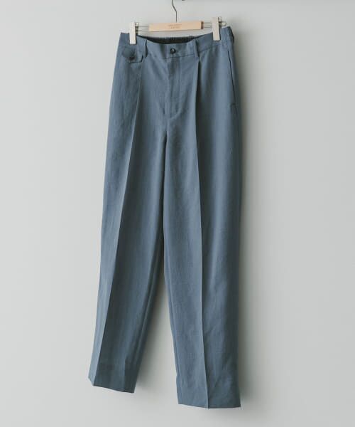 ＊＊URBAN RESEARCH DOORS / アーバンリサーチ ドアーズ その他パンツ | 『セットアップ対応』『UR TECH DRYLUXE』イージーケア1タックトラウザー（STEEL BLUE）