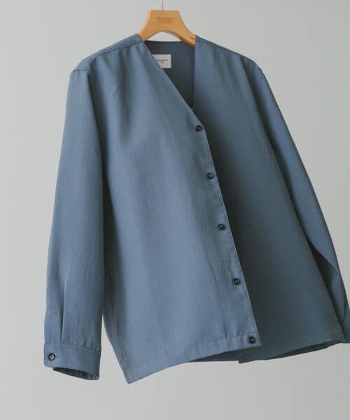 ＊＊URBAN RESEARCH DOORS / アーバンリサーチ ドアーズ その他アウター | 『セットアップ対応』『UR TECH DRYLUXE』イージーケアノーカラージャケット（STEEL BLUE）