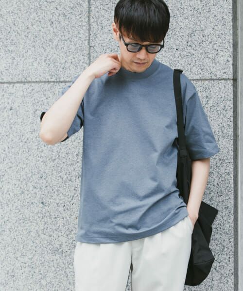 ＊＊URBAN RESEARCH DOORS / アーバンリサーチ ドアーズ Tシャツ | 『Sサイズ/WEB限定』『吸水速乾』『接触冷感』『イージーケア』クイックドライ ショートスリーブT（STEEL BLUE）