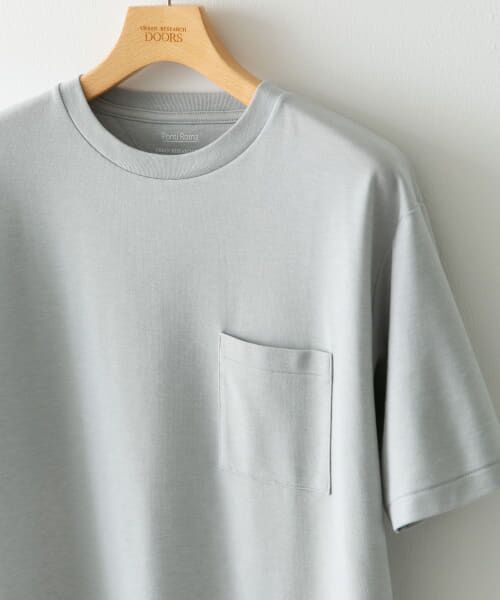 ＊＊URBAN RESEARCH DOORS / アーバンリサーチ ドアーズ Tシャツ | 『イージーケア』『毛玉防止』ポンチポケットTシャツ（L.GRAY）
