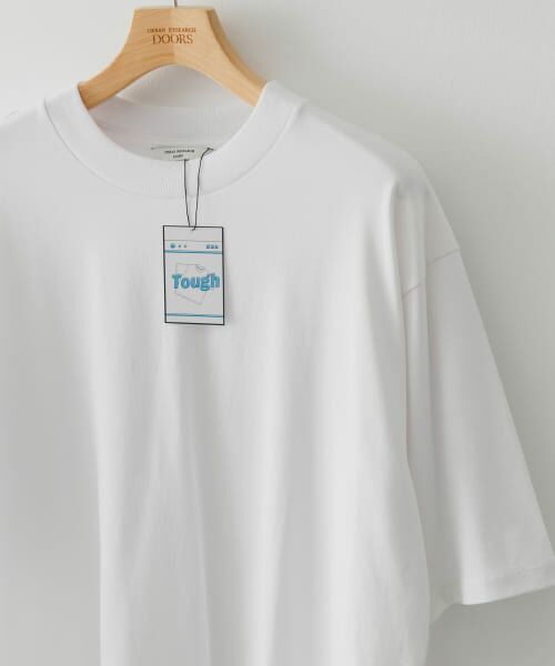 ＊＊URBAN RESEARCH DOORS / アーバンリサーチ ドアーズ Tシャツ | モックネックショートスリーブタフTシャツ（WHITE）