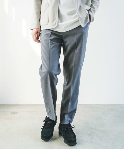 ＊＊URBAN RESEARCH DOORS / アーバンリサーチ ドアーズ その他パンツ | テーパードイージースラックス（GRAY）