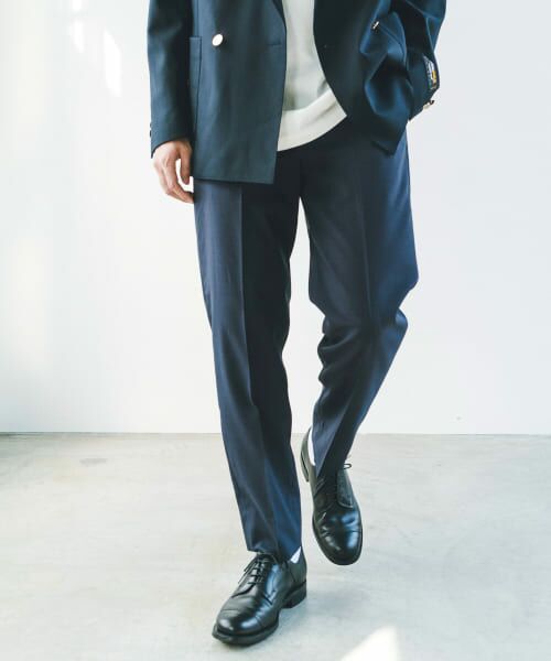 ＊＊URBAN RESEARCH DOORS / アーバンリサーチ ドアーズ その他パンツ | テーパードイージースラックス（NAVY）