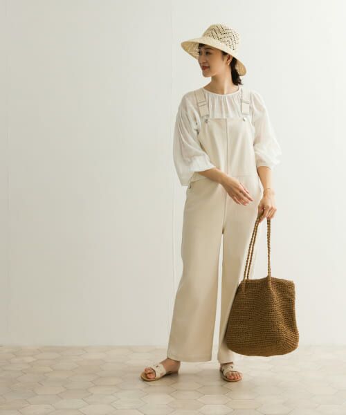 URBAN RESEARCH DOORS ブラウス URBAN RESEARCH DOORS｜コットンボイルギャザーブラウス