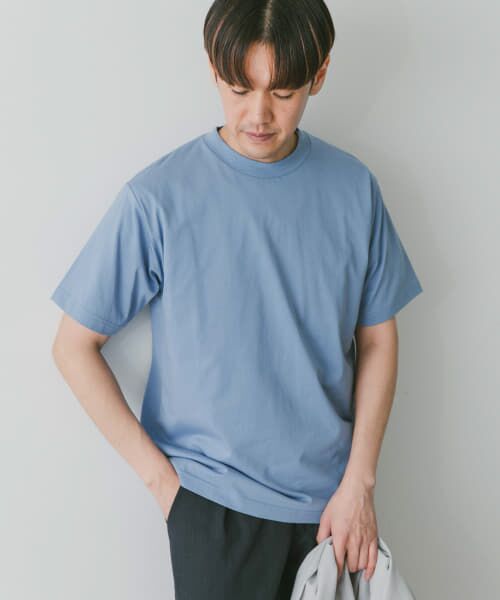 ＊＊URBAN RESEARCH DOORS / アーバンリサーチ ドアーズ Tシャツ | 『接触冷感』クールタッチプレーティングTシャツ（BLUE）