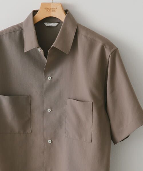 ＊＊URBAN RESEARCH DOORS / アーバンリサーチ ドアーズ シャツ・ブラウス | 『吸水速乾』セオアルファダブルポケットショートスリーブシャツ（MOCHA）
