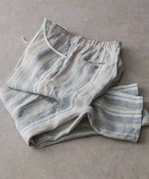 ＊＊URBAN RESEARCH DOORS / アーバンリサーチ ドアーズ その他パンツ | リネンイージートラウザー（STRIPE）