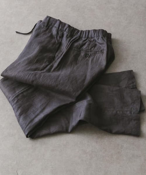 ＊＊URBAN RESEARCH DOORS / アーバンリサーチ ドアーズ その他パンツ | リネンイージートラウザー（INK BLACK）