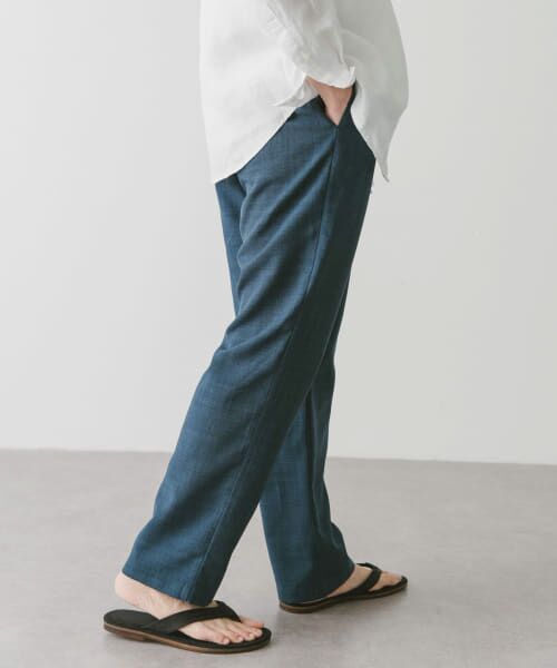 ＊＊URBAN RESEARCH DOORS / アーバンリサーチ ドアーズ その他パンツ | 『吸水速乾』リネンライクイージーパンツ（INDIGO）