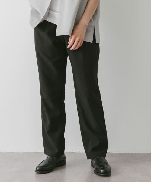 ＊＊URBAN RESEARCH DOORS / アーバンリサーチ ドアーズ その他パンツ | 『吸水速乾』リネンライクイージーパンツ（BLACK）