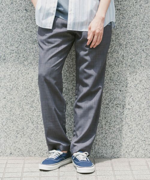 ＊＊URBAN RESEARCH DOORS / アーバンリサーチ ドアーズ その他パンツ | 『吸水速乾』リネンライクイージーパンツ（CHARCOAL）