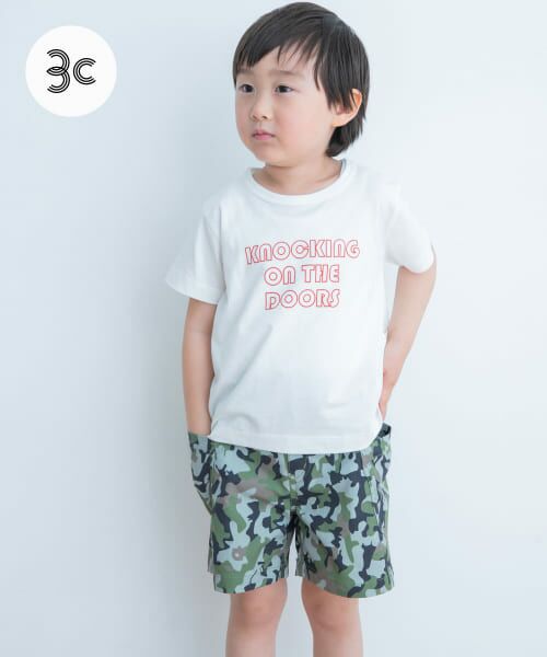 ＊＊URBAN RESEARCH DOORS / アーバンリサーチ ドアーズ トップス | インドオーガニックロゴTシャツ(KIDS)（WHITE）