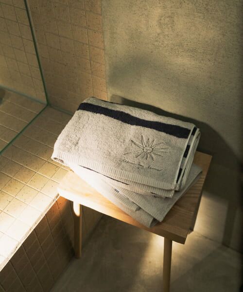 ＊＊URBAN RESEARCH DOORS / アーバンリサーチ ドアーズ タオル | LIVING PRODUCTS　Bath Towel border（gry×nvy）